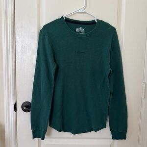 Hollister Men's Green waffle
